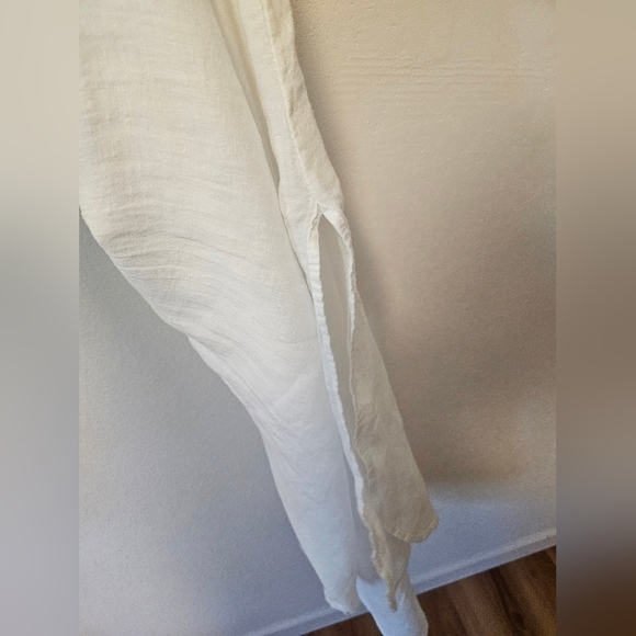 Terzo Millennio White Italian Made Maxi Dress Women's Size Large - Picture 3 of 9